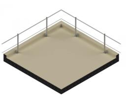 parapetto sicurguard sgo alluminio fissaggio orizzontale en 14122 3 03