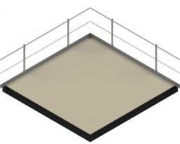 parapetto sicurguard sgo alluminio fissaggio orizzontale en 14122 3 04