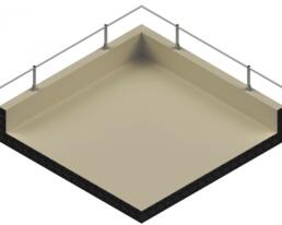 parapetto sicurguard sgo alluminio fissaggio orizzontale en 14122 3 06