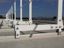 parapetto sicurguard sgrk alluminio fissaggio copertura
