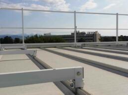 parapetto sicurguard sgrk alluminio fissaggio copertura