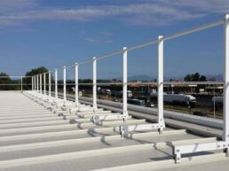 parapetto sicurguard sgrk alluminio fissaggio copertura