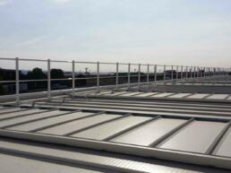 parapetto sicurguard sgrk alluminio fissaggio copertura