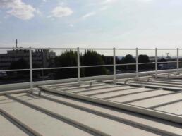 parapetto sicurguard sgrk alluminio fissaggio copertura