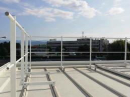 parapetto sicurguard sgrk alluminio fissaggio copertura