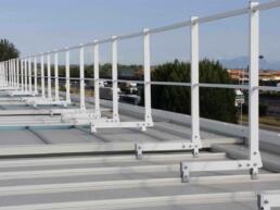 parapetto sicurguard sgrk alluminio fissaggio copertura