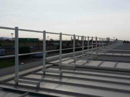 parapetto sicurguard sgrk alluminio fissaggio copertura