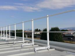 parapetto sicurguard sgrk alluminio fissaggio copertura