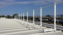 parapetto sicurguard sgrk alluminio fissaggio copertura riverclack