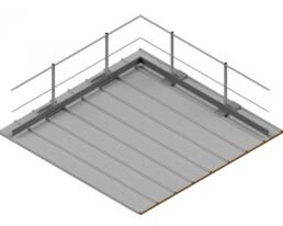 parapetto sicurguard sgsh alluminio fissaggio copertura metallica en 14122 3 04