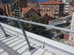 parapetto sicurguard sgsh alluminio fissaggio copertura metallica en 14122 3 08