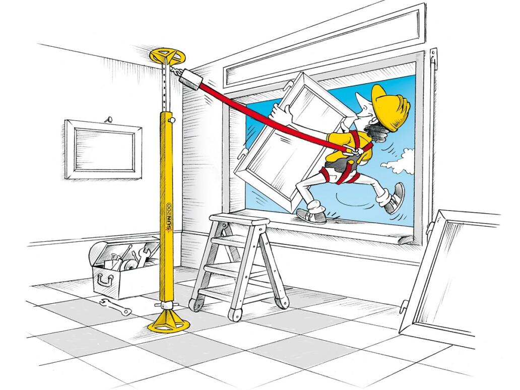 sial safety sun200 anticaduta serramentisti dispositivo ancoraggio anticaduta
