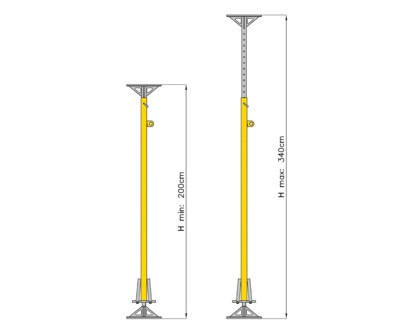 sial safety sun2000 asta telescopica anticaduta serramentisti dispositivo ancoraggio 3